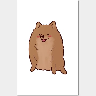 Cute pomeranian illustration Posters and Art